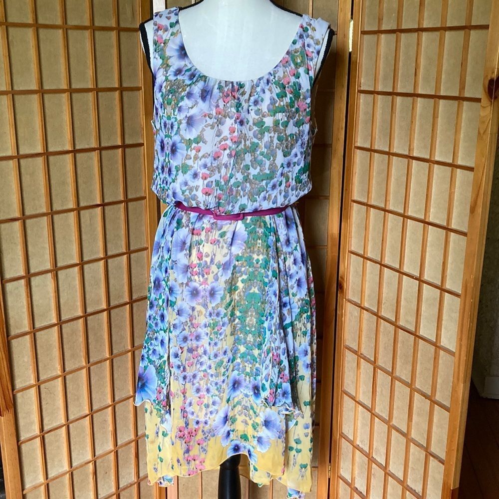 Chris McLaughlin Dress Floral Sleeveless Dress